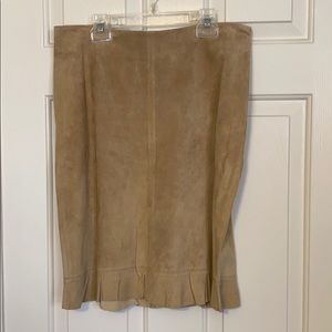Intuitions Suede Skirt